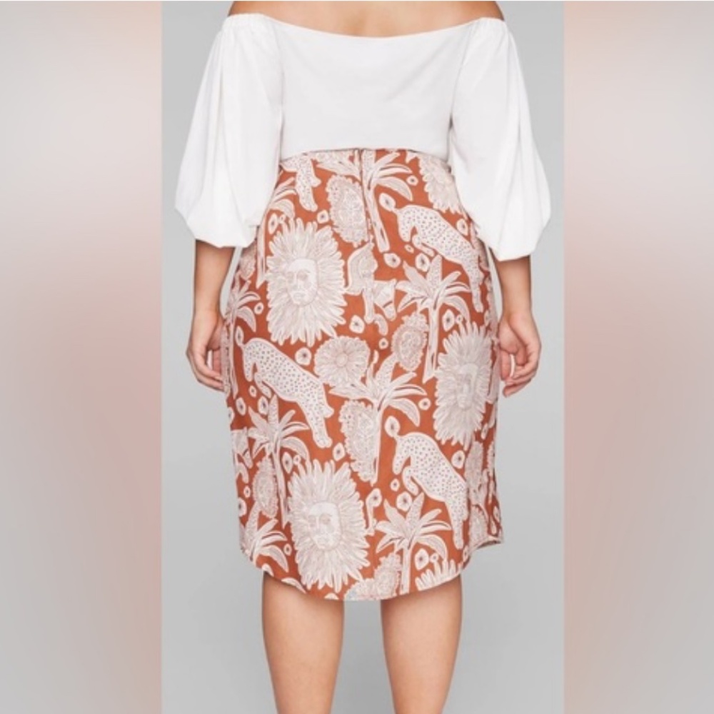 FTF faux wrap skirt NWOT